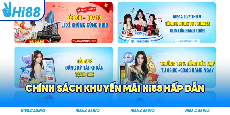 Chính sách khuyến mãi Hi88 hấp dẫn
